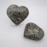 Oriental Flower Jasper Hearts