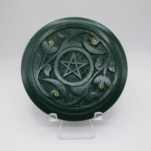 Green Pentagram Incense Holder