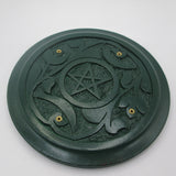 Green Pentagram Incense Holder