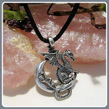 Midnight Dragon Amulet Necklace