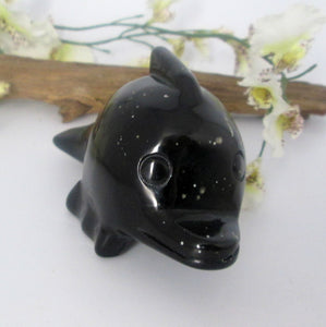 Black Obsidian Dolphin