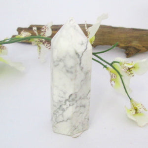 White Howlite Point