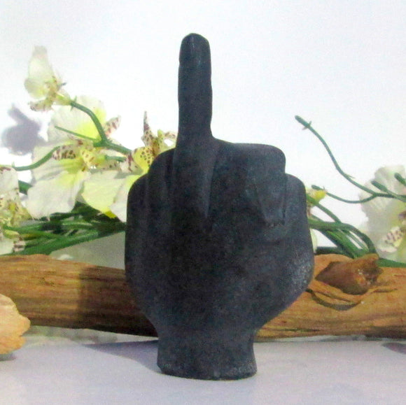 Black Obsidian Middle Finger