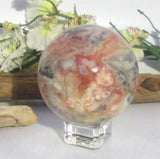 Crazy Lace Agate Sphere & Stand