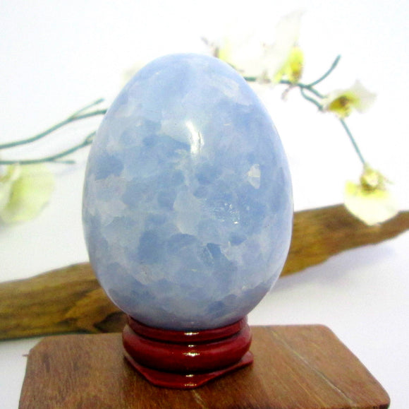 Blue Calcite Egg