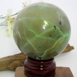 Green Moonstone Sphere & Stand