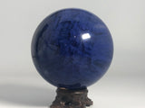 Blue Smelted Sphere & Stand