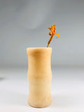 Yellow Jade Bamboo Vase