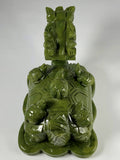Jade Lucky Carved Dragon Turtle