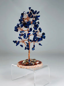 Lapis Lazuli Tree of Life Agate Base