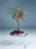 Peridot Gemstone Tree of Life Agate Base