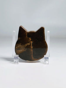 Tigers Eye Kitty Head Totem