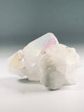 White Rainbow Titanium Aura Quartz Cluster
