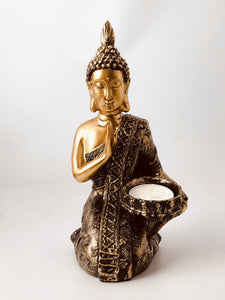 “Wisdom & Enlightenment” Buddha Tea Light Holder