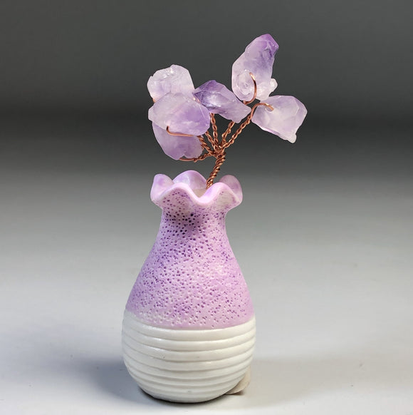 Amethyst Bouquet Purple Vase