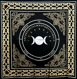 Triple Moon Pendulum/ Ouija Altar Cloth