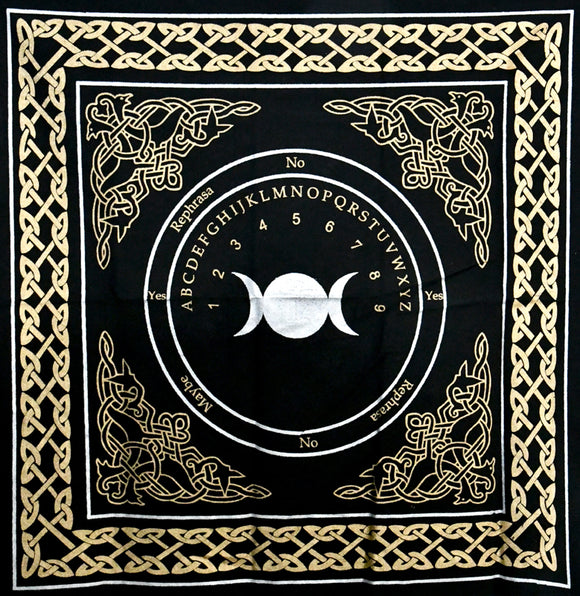 Triple Moon Pendulum/ Ouija Altar Cloth
