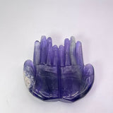 Purple Flourite Hands Dish