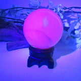 Pink Calcite Sphere & Stand