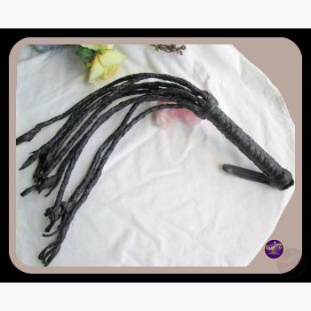 Leather Cat-O-Nine Tails Ritual Mystical Moons