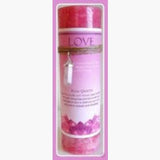 Love Pillar Candle With Rose Quartz Pendant Candles Mystical Moons