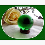 Mystic Green Healing Crystal Ball & Stand 50Mm Mystical Moons