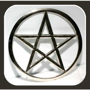 Pentagram Cut Out Altar Tile Mystical Moons