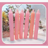 Pink Taper Candles Mystical Moons