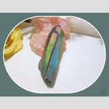 The Stone Of Universal Light Titanium Flame Aura - 450Ct Crystal Mystical Moons