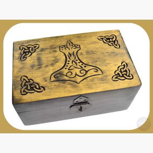 Thor's Hammer Trinket Box Mystical Moons