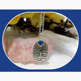 Tree Of Life Blue Sapphire Necklace & Jewelry Box Mystical Moons