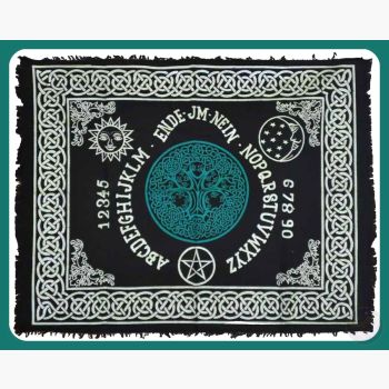 Tree Of Life Ouija-Board Altar Cloth Mystical Moons